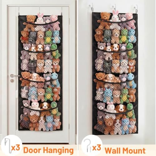 Ofiray-home Cotton Over The Door Stuffed Animal Storage - Image 6