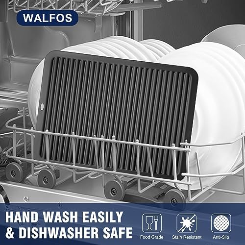 Walfos Large Silicone Trivet 16x12 Inch, Trivets for Hot Pots and Pans, Heat Resistant Pot Holders Hot Pads for Kitchen Quartz Countertops, Hot Dishes, 2 Pack - Image 7