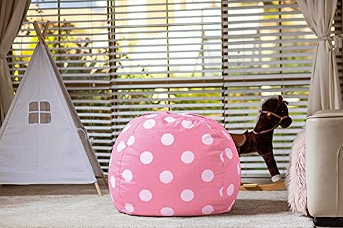 WEKAPO Stuffed Animal Storage Bean Bag Chair Cover for Kids - Image 6