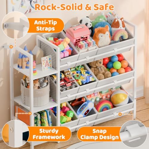CODACE Kids Toy Organizers and Storage - Toy Shelf for Playroom, Kids Room - Image 5