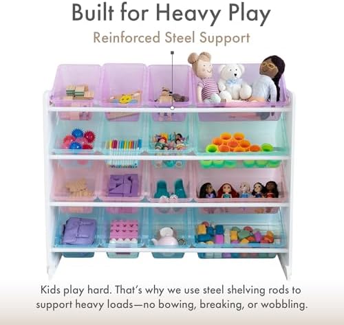 Humble Crew Kids Toy Organizer with 16 Bins, 4 Tier Storage for Playroom - Image 4