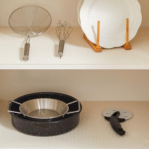 Shelf Liner for Kitchen Cabinets and Drawers, Cream, 12" x 120" - Image 2
