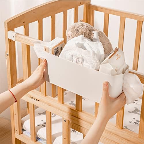 Yopay 2 Pack Bedside Caddy Organizer, Plastic Bunk Bed Shelf, Dorm Bedside Holder, Multi Storage Pocket Holder for Kids Loft Bed Rail Rv Bathroom College with Hook - Image 7