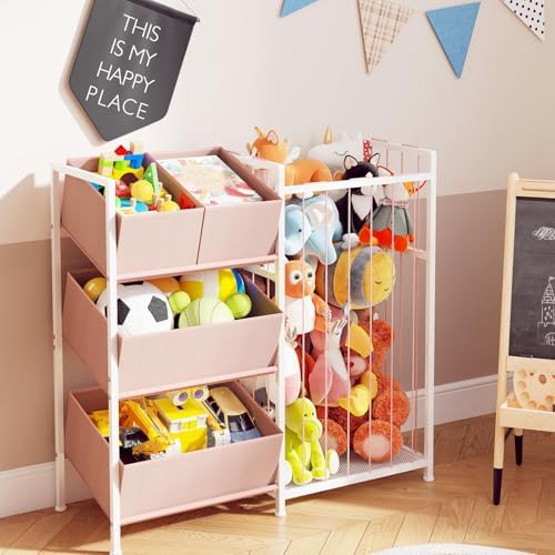 BBLIKE Toy Storage Organizer, Stuffed Animal Storage with 4 Removable Bins - Image 7