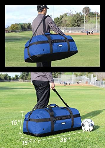 Fitdom 132L 36" Extra Large Heavy Duty Equipment Travel Storage Duffle Bag - Image 2