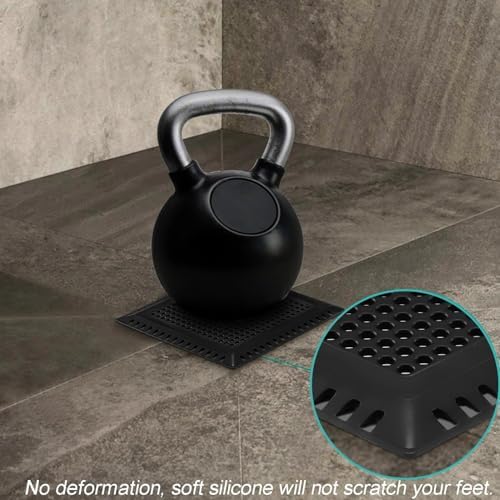Hair Catcher/Drain Strainer/Shower Drain Cover for Bathroom Floor Drain, Stainless Steel and Silicone (Patented Product) (Pack of 2) - Image 3