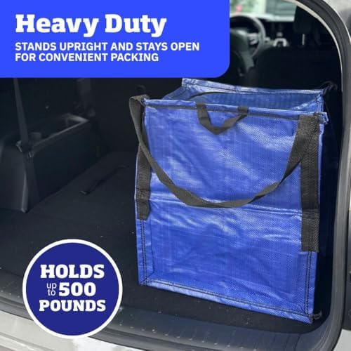 DURASACK 22-Gallon Zipper Top Heavy Duty Storage Tote Bags, Single, Blue - Image 3