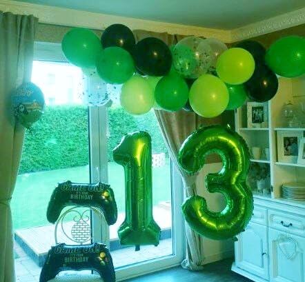 40 Inch Big Green 9 Balloon Number, Jumbo Giant Happy 9th 19 29 39 49 99 Birthday Party Decorations, Large Nine Mylar Foil Anniversary Birthday Party Engagement Decorations