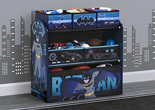 Delta Children Design & Store 6 Bin Toy Storage Organizer, Batman - Image 2