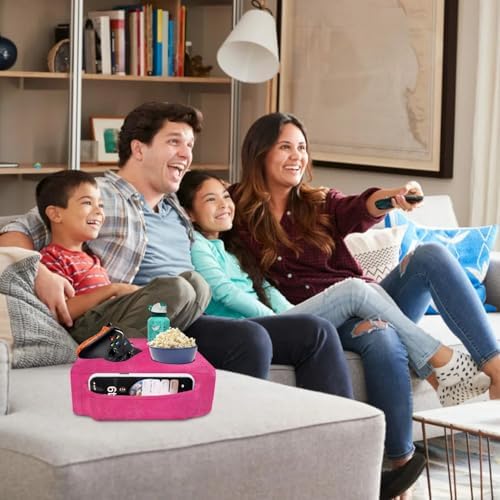 Couch Bed Cup Holder Pillow, Nisdoing 5 Hole Couch Drink Holder! Keep Drinks Hand Side and KeepTemp, Prevent Spills and Use Anywhere. Cup Holder for Couch, Bed,Camping,RV,Car,Beach.Pink - Image 4