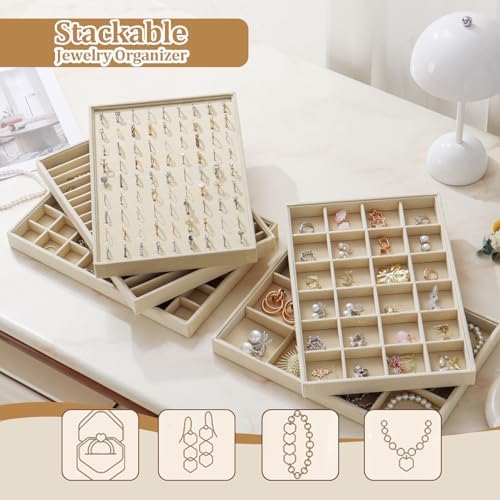 Large Velvet Jewelry Tray Display Drawer Inserts 2 Pack - Image 6