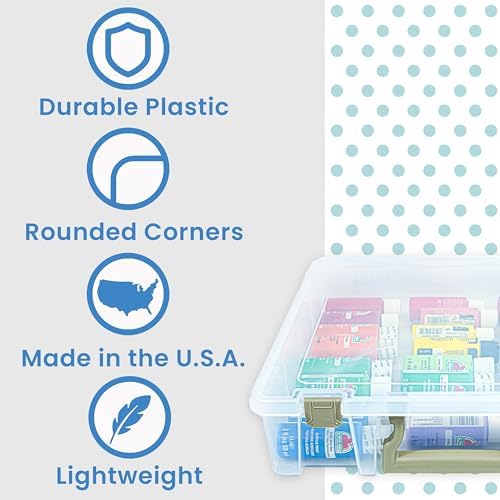 ArtBin Super Satchel 1-Compartment Craft Storage Box, Clear - Image 3