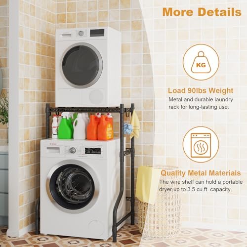 ULIFHOME U16 Upgraded Washer Dryer Stacking Rack for Narrow Laundry Room - Image 3