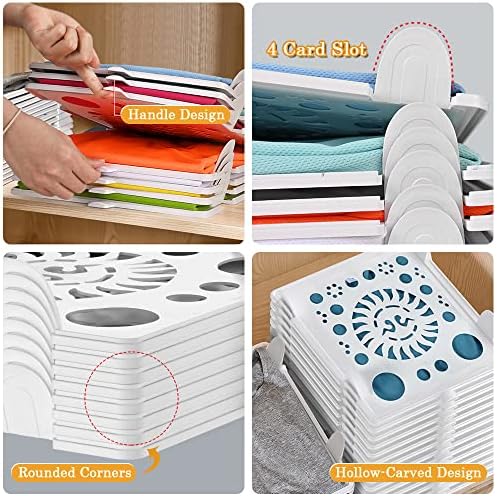 Accenter Clothing Organizer for Closet Storage,Stackable Shelf Dividers - Image 4