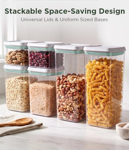 Airtight Food Storage Containers Set with Lids, 6 pcs, White 7L/236oz - Image 6