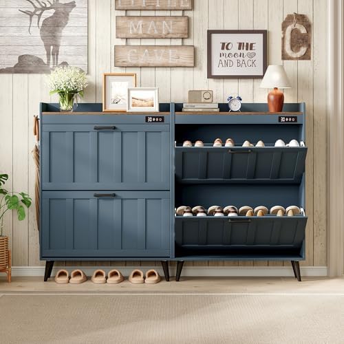 ChooChoo Shoe Storage Cabinet with 2 Flip Drawers and Deodorizer - Image 2