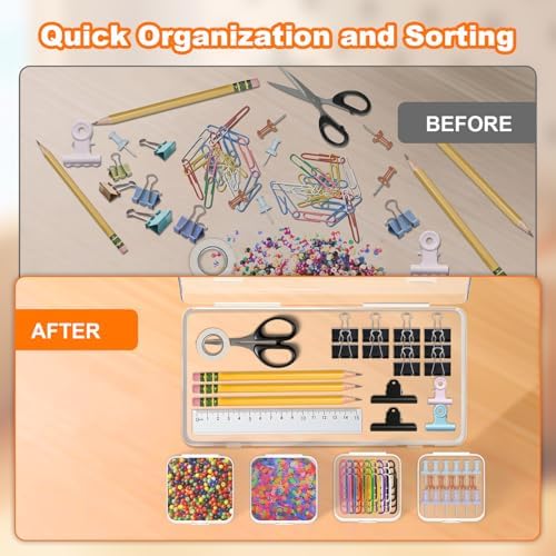 24 Pcs Bead Organizer Box, Clear Plastic Bead Storage Containers - Image 4