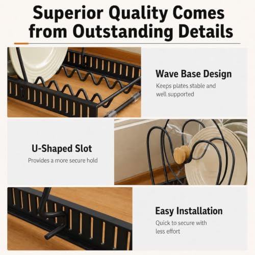 Pots and Pans Organizer Rack,Expandable Pot Lid Holder for Kitchen Cabinet - Image 2