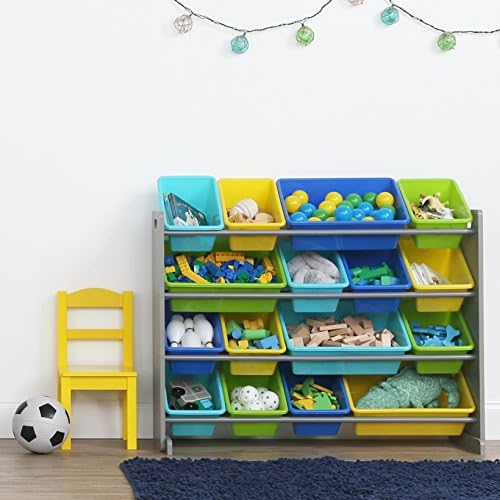 Humble Crew Kids Toy Organizer with 16 Bins, 4 Tier Storage for Playroom - Image 2