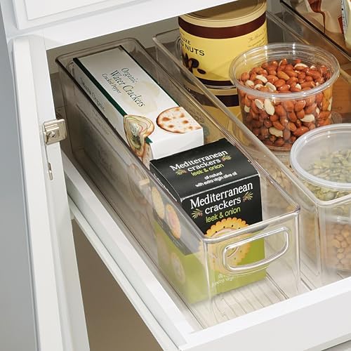 iDesign Plastic Stackable Storage Bin, Clear - Image 3