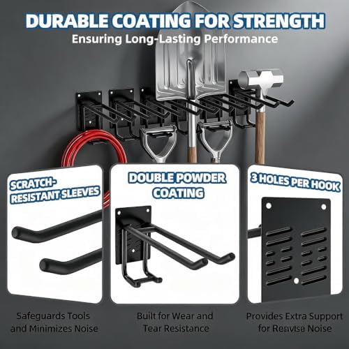 Garage Wall Organizer-Garden Tool Rack Wall Mount - Image 5