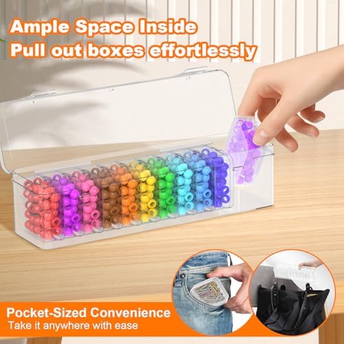 12 Pcs Bead Organizer Box, Clear Plastic Bead Storage Containers - Image 6