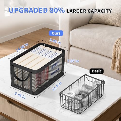 Aokeyee 3 Pack Large Deep Freezer Organizer Bins, with Handles - Image 2