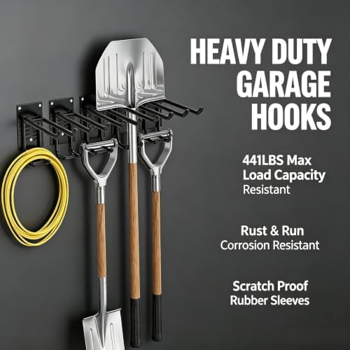 Garage Wall Organizer-Garden Tool Rack Wall Mount - Image 2