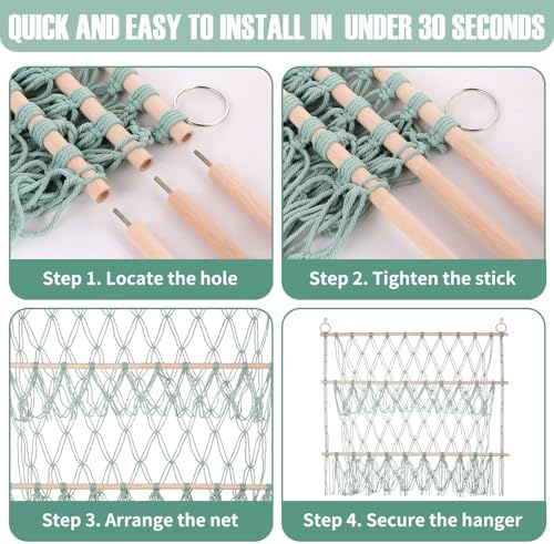 Stuffed Animal Net or Hammock Large Wall Hanging Organizer for Plush Toys - Image 3