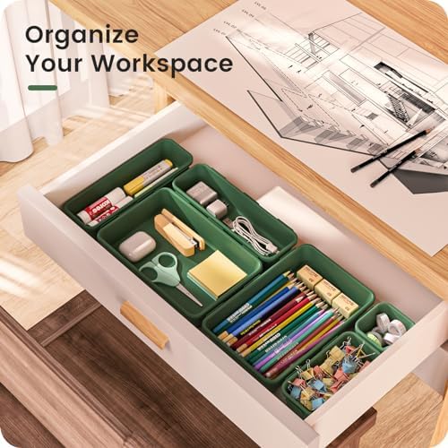 A-LuGei 【Military Grade】 Drawer Organizer for Vanity Bathroom Makeup Desk - Image 5