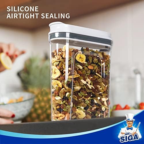 MR.SIGA Airtight Cereal Dispenser Set, Storage Containers for Dry Goods - Image 5
