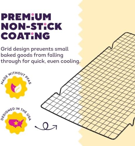 Wilton Gold Non-Stick Cooling Grid, Made Without PFAS, 16 x 10 in. - Image 4