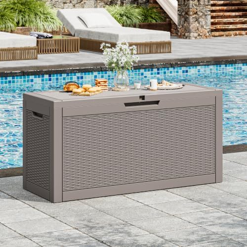 Outdoor Storage Box Waterproof, 75 Gallon Deck Box for Patio Storage by WTFGO