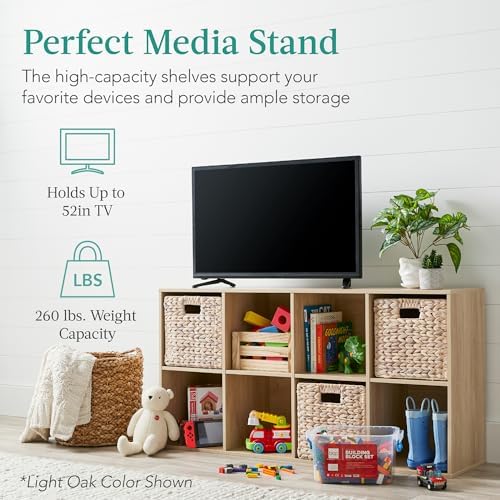 Best Choice Products 8-Cube Storage Organizer, 13.5in Shelf Opening, Bookcase, Display Shelf, Customizable w/ 2 Removable Back Panels – Black - Image 5