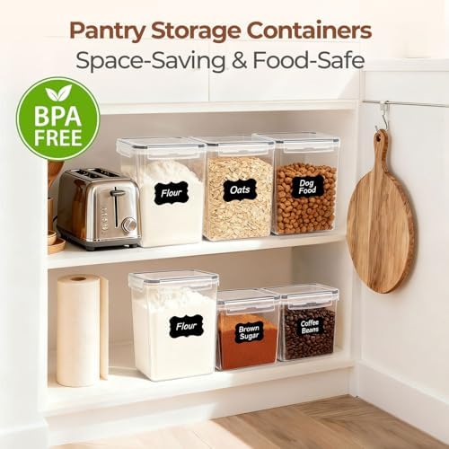 ComSaf Airtight Brown Sugar Containers with Terra Cotta Saver 2.6Qt 2Pack - Image 6