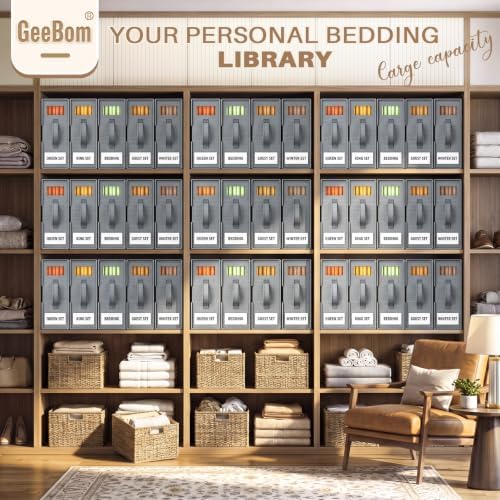 9 Pack Sheet Organizers and Storage, Bed Sheet Organizer - Image 2