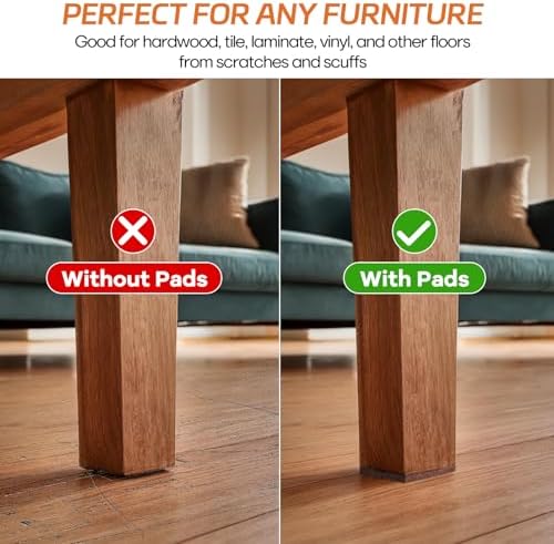 Felt Furniture Pads 10pcs 8" x 6" Cuttable Self Adhesive Furniture Pads - Image 3