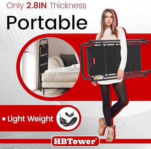 HBTower Step Ladder, 4 Step Ladder Folding Step Stool with Anti-Slip Pedal - Image 3