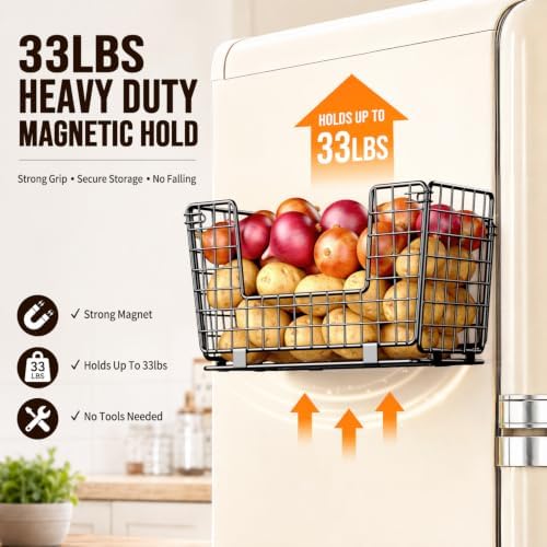 Magnetic Shelf for Fridge - Fruit & Vegetable Storage Organizer - Image 2