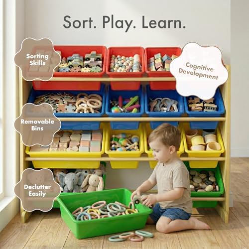 Humble Crew Kids Toy Organizer with 16 Bins, 4 Tier Storage for Playroom - Image 5