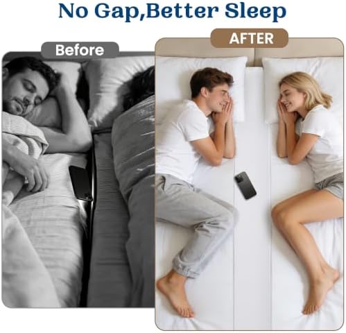 FeelAtHome 10Inch Bed Bridge Twin to King Converter with Adjustable Strap - Image 3