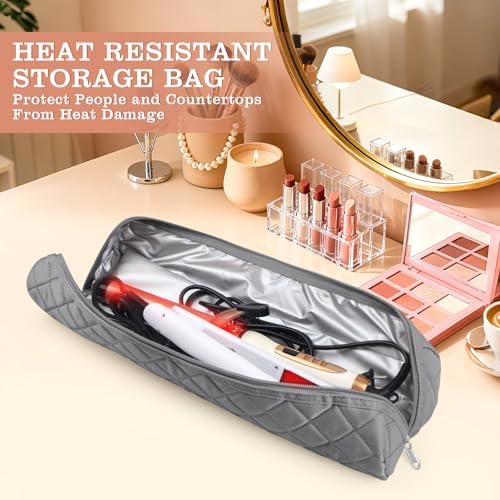 Suafrnut Large Heat Resistant Hot Hair Tools Organizer Bag(17.7" x 3.9") - Image 2