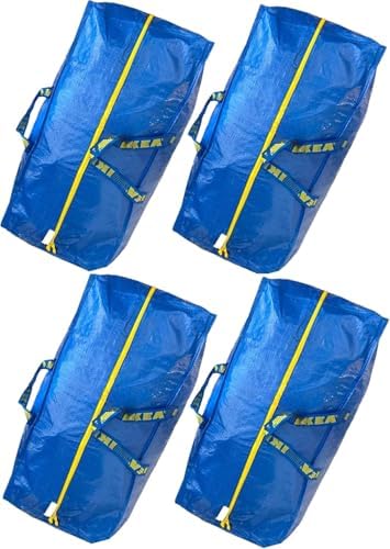 IKEA 901.491.48 Frakta Storage Bag, Blue, 4 Pack by IKEA
