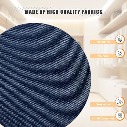 Hanging Closet Organizer 4-Shelf, Oxford Fabric Wardrobe Storage, Navy Blue - Image 4