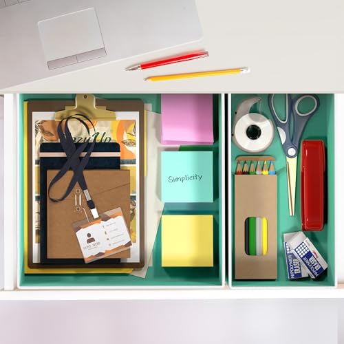 Simple Houseware Underwear Drawer Organizer, Set of 6, Turquoise - Image 6
