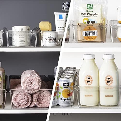 BINO | Plastic Storage Bins, X-Large | THE CURVE COLLECTION | Multi-Use Organizer Bins | Built-In Handle | BPA-Free | Pantry Organization | Home Organization | Fridge and Freezer Organizer - Image 5