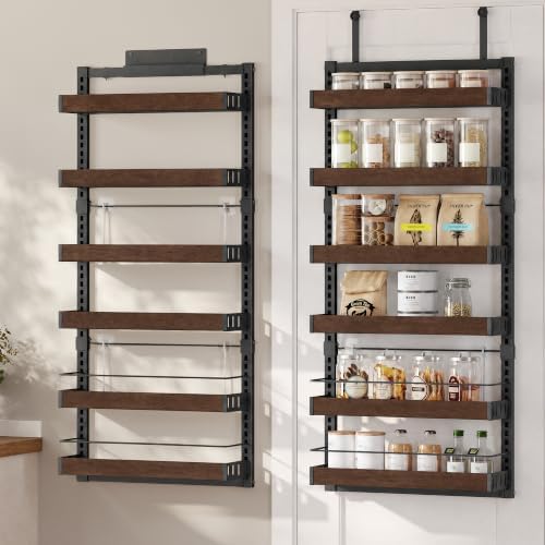 SONGMICS 6-Tier Over the Door Pantry Organizer, Adjustable Spice Rack by SONGMICSbySONGMICSHOME