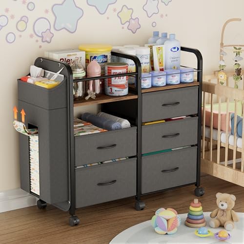 CODACE Baby Diaper Caddy Organizer Cart - Baby Organizers and Storage by CODACE