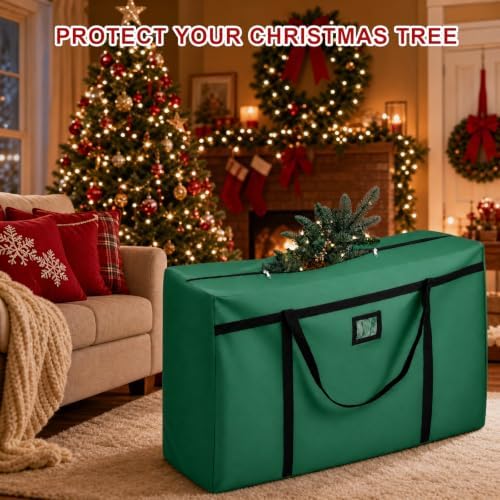 Christmas Tree Storage Bag, Fits 4/5 Ft Artificial Trees, Green - Image 5