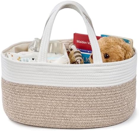 Diaper Caddy Organizer, Gift Basket for Baby Shower, Newborn Essentials by KODOMOORE